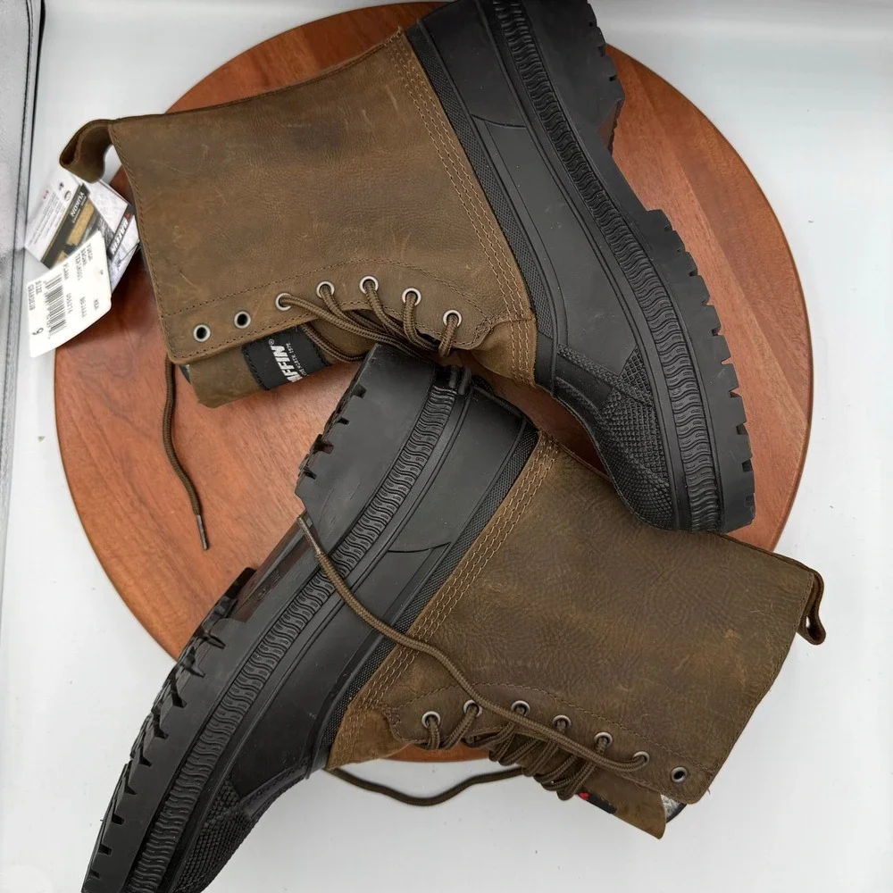 Baffin‎ Yukon Brown Leather Waterproof Arctic Winter Boots TERI-M001 Mens 9